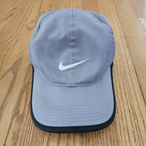 Nike Gray and Black Cap One Size